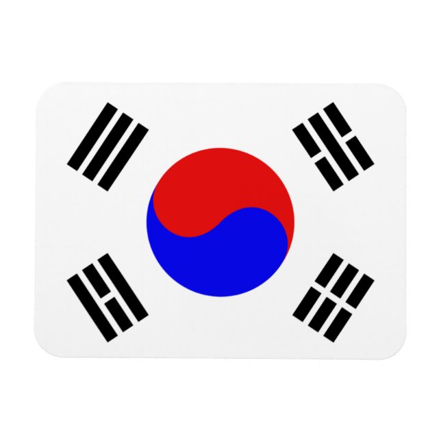 Ímã Bandeira da Coreia do Sul (Horizontal)