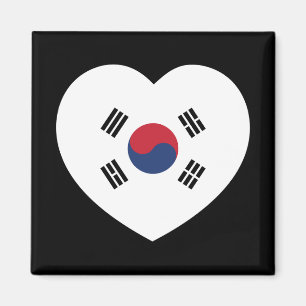Imã Bandeira da Coreia do Sul Coração