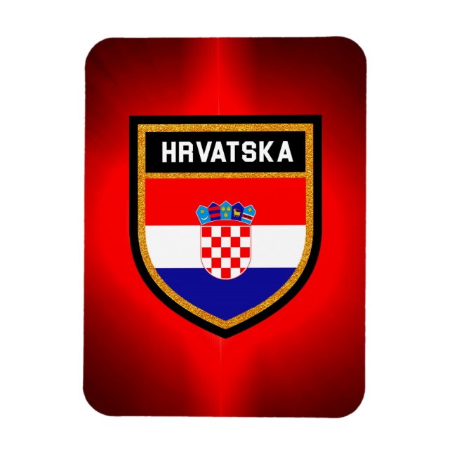 Ímã Bandeira da Croácia (Vertical)