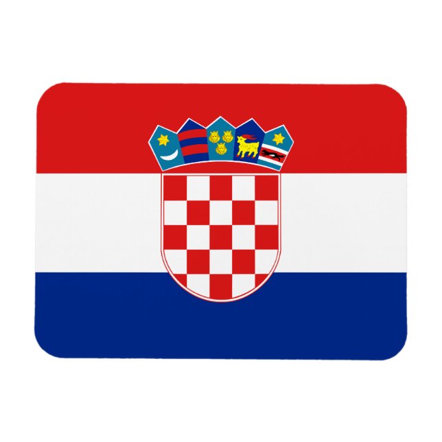 Ímã Bandeira da Croácia (Horizontal)