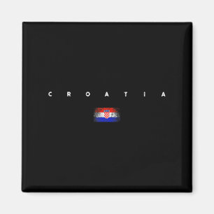 Imã Bandeira da Croácia Orgulho Vintage Retro Futebol