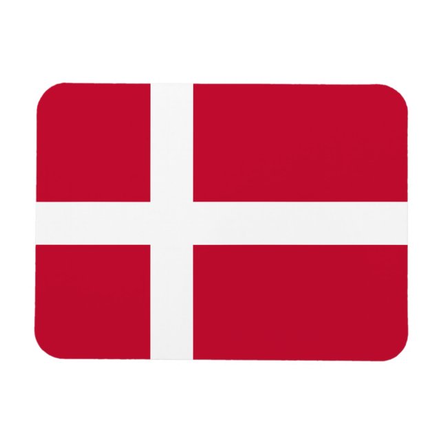 Ímã bandeira da Dinamarca (Horizontal)