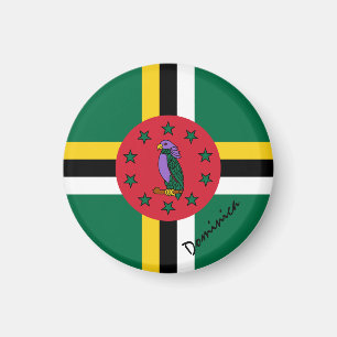 Imã Bandeira da Dominica e América - fãs de viagem/e
