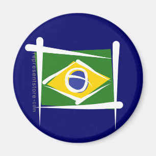 Imã Bandeira da escova de Brasil