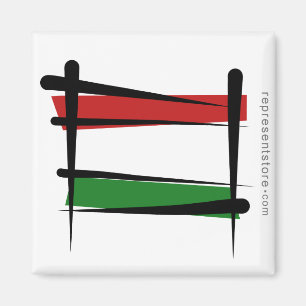 Imã Bandeira da escova de Hungria