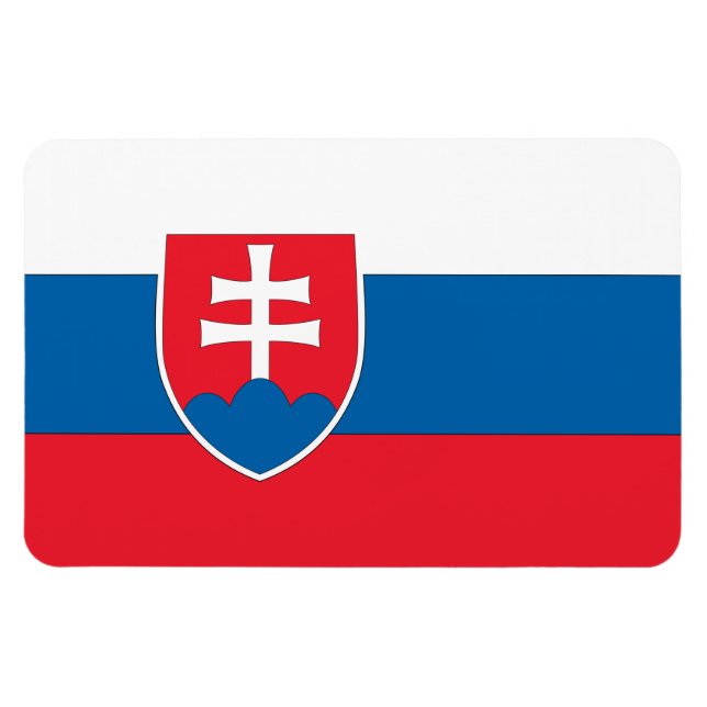Ímã Bandeira da Eslováquia (Horizontal)