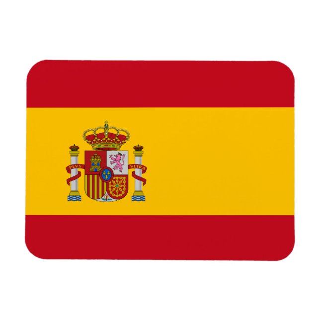 Ímã bandeira da Espanha (Horizontal)
