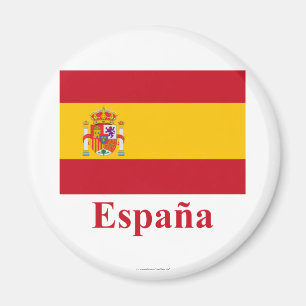 Imã Bandeira da espanha com nome no espanhol
