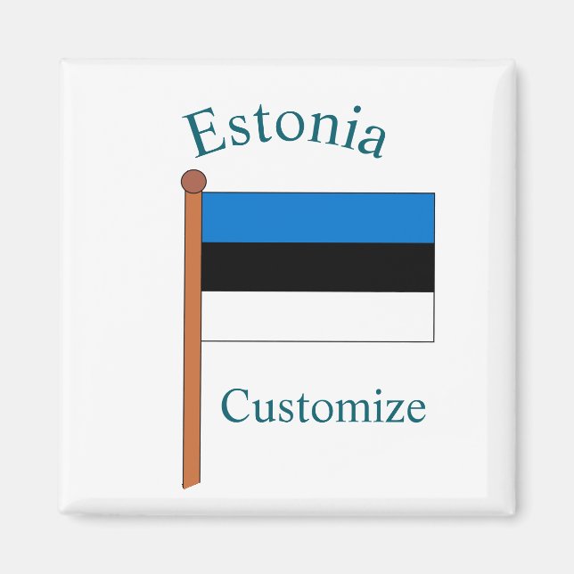 Imã Bandeira da Estônia Thunder_Cove (Frente)