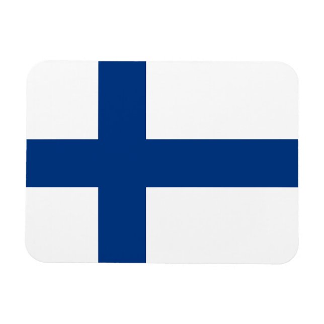 Ímã Bandeira da Finlândia - Siniristilippu (Horizontal)