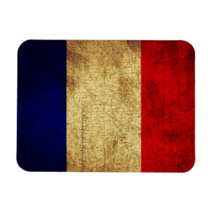 Ímã Bandeira da França em Grunge