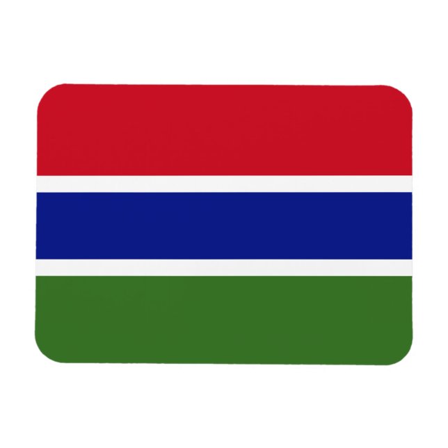 Ímã Bandeira da Gâmbia (Horizontal)