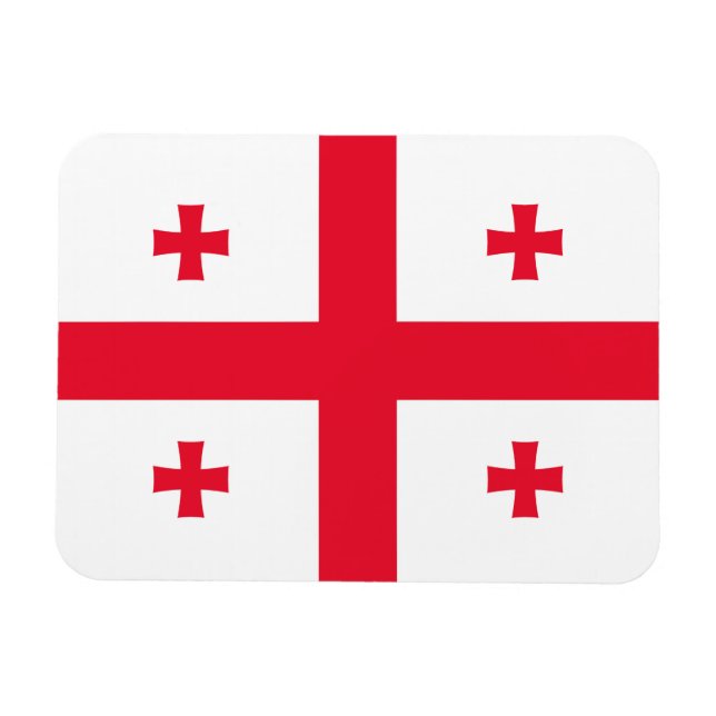 Ímã Bandeira da Geórgia (Horizontal)