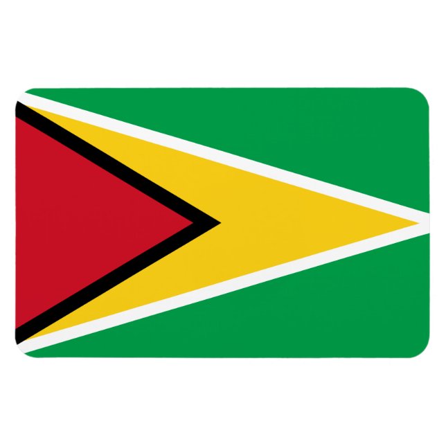 Ímã bandeira da Guiana (Horizontal)