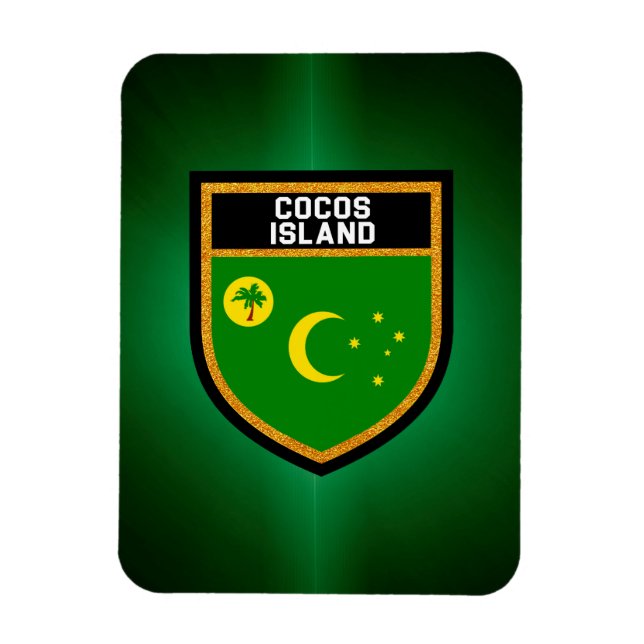 Ímã Bandeira da ilha Cocos (Vertical)