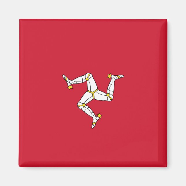 Imã Bandeira da Ilha de Man (Frente)