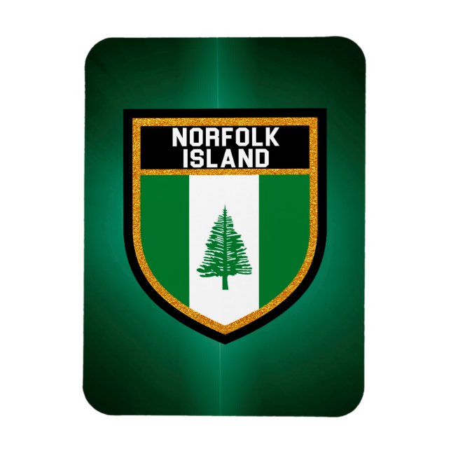 Ímã Bandeira da Ilha Norfolk (Vertical)