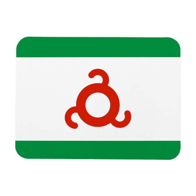 Ímã Bandeira da Inguchétia (Horizontal)
