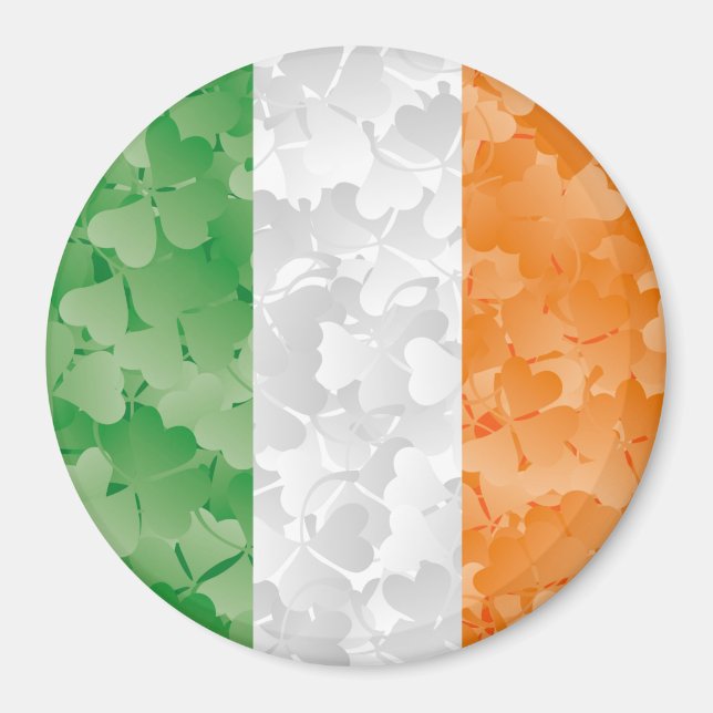 Imã Bandeira da Irlanda com um padrão de pântanos (Frente)