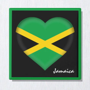 Imã Bandeira da Jamaica e Coração jamaicano, feriado