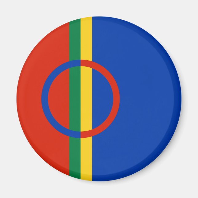 Imã Bandeira da Lapónia (Natal) (Sami) (Laplander) (Frente)