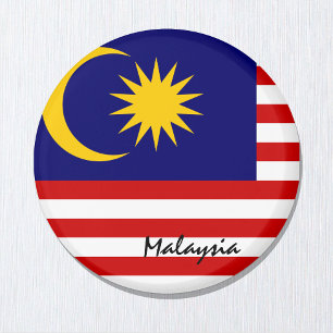 Imã Bandeira da Malásia e Ásia - fãs de viagem/espo