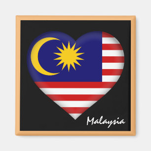 Imã Bandeira da Malásia e feriado de Malay Heart/espo
