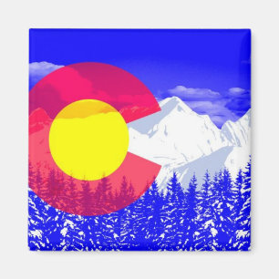 Imã Bandeira da montanha de Colorado
