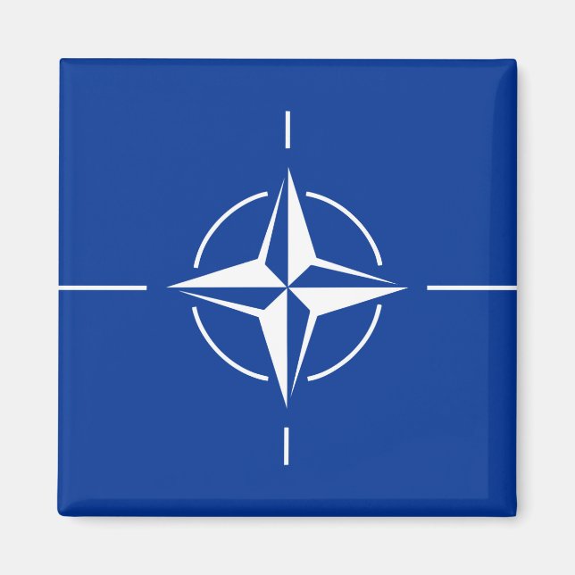 Imã bandeira da nato do Atlântico Norte Organização do (Frente)