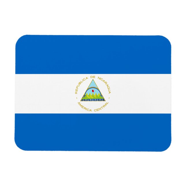 Ímã Bandeira da Nicarágua (Horizontal)