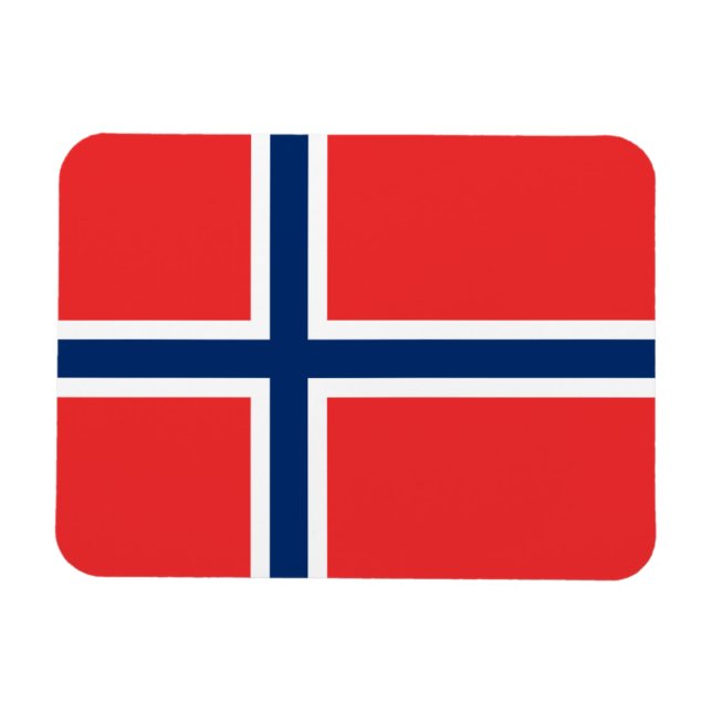 Ímã Bandeira da Noruega (Horizontal)