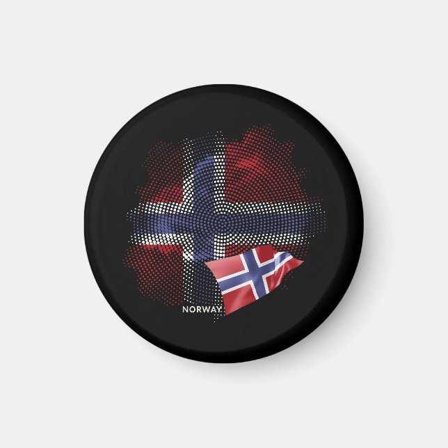 Imã bandeira da Noruega (Frente)