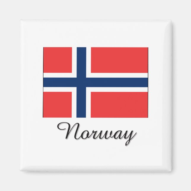 Imã Bandeira da Noruega Design (Frente)