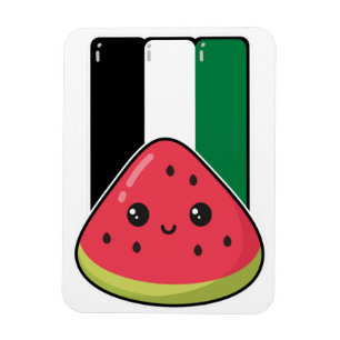 Ímã Bandeira da Palestina Cura com Palestina Livre de