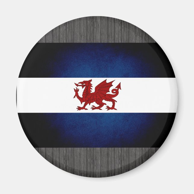 Imã Bandeira da Patagonia Monocromática (Frente)