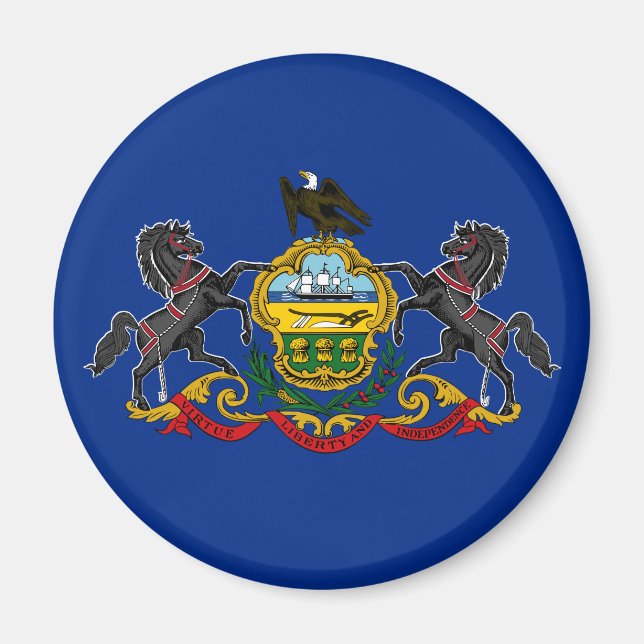 Imã Bandeira da Pensilvânia (Frente)