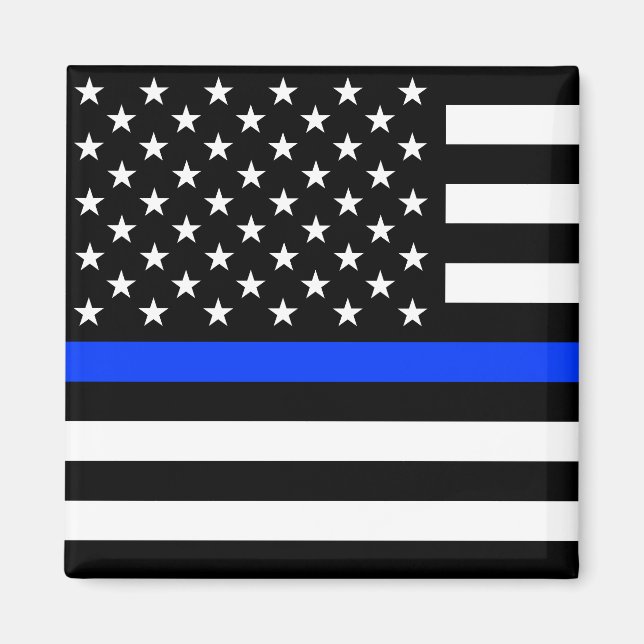 Imã Bandeira da Polícia Thin Blue Line (Frente)