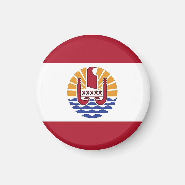 Imã bandeira da Polinésia Francesa (Frente)