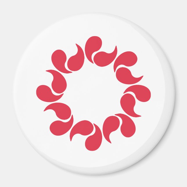 Imã Bandeira da Prefeitura de Saitama, Japão (Frente)
