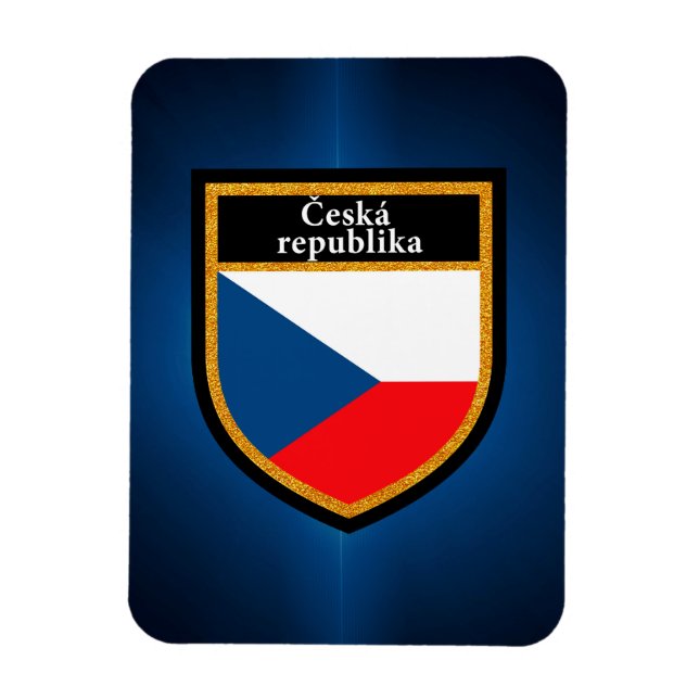 Ímã Bandeira da República Checa (Vertical)