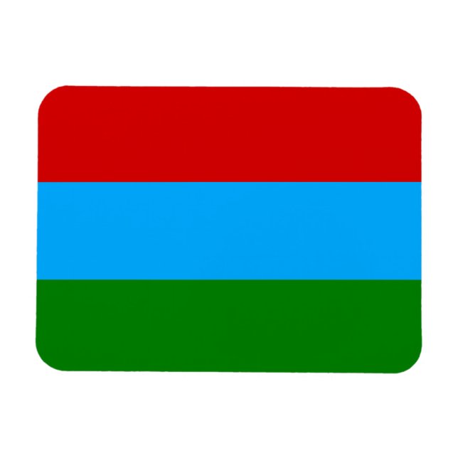 Ímã Bandeira da República da Carélia (Horizontal)
