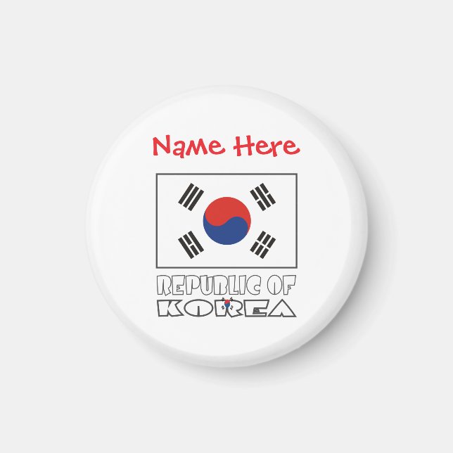 Imã Bandeira da República da Coreia Personalizada Redo (Frente)