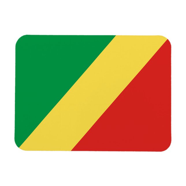 Ímã Bandeira da República do Congo (Horizontal)