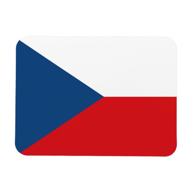 Ímã Bandeira da República Tcheca (Horizontal)