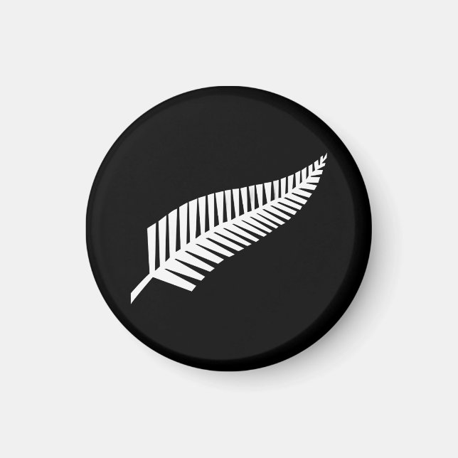 Imã bandeira da samambaia prateada (NZ) (Frente)