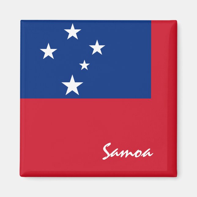 Imã Bandeira da Samoa e fãs desportivos das ilhas da O (Frente)