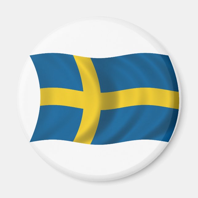 Imã Bandeira da Suecia (Frente)