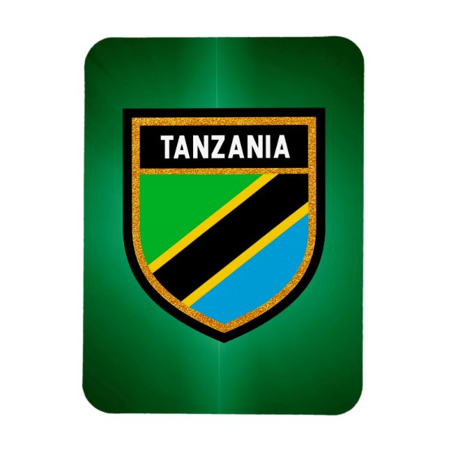 Ímã Bandeira da Tanzânia (Vertical)