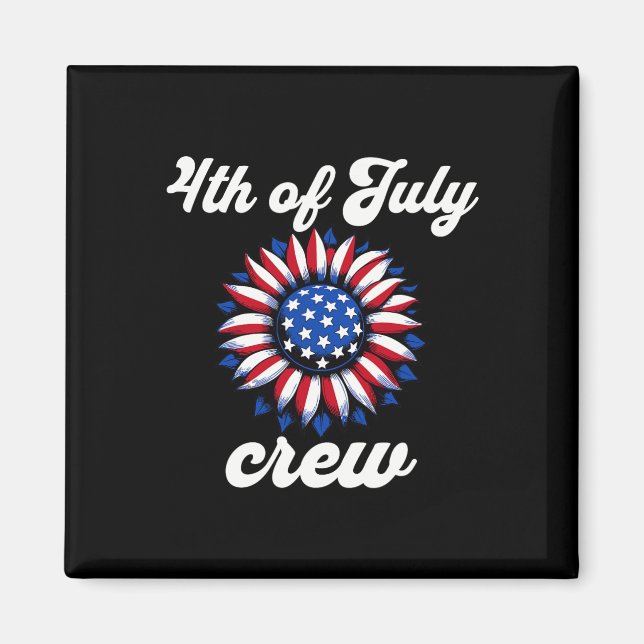 Imã Bandeira Da Tripulação Usa De Julho (Frente)