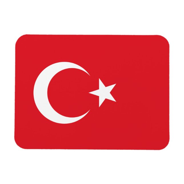 Ímã Bandeira da Turquia (Horizontal)